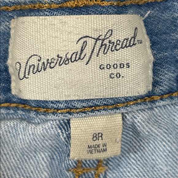 Universal thread midrise super wide leg light wash jeans size 8 - Picture 2 of 10